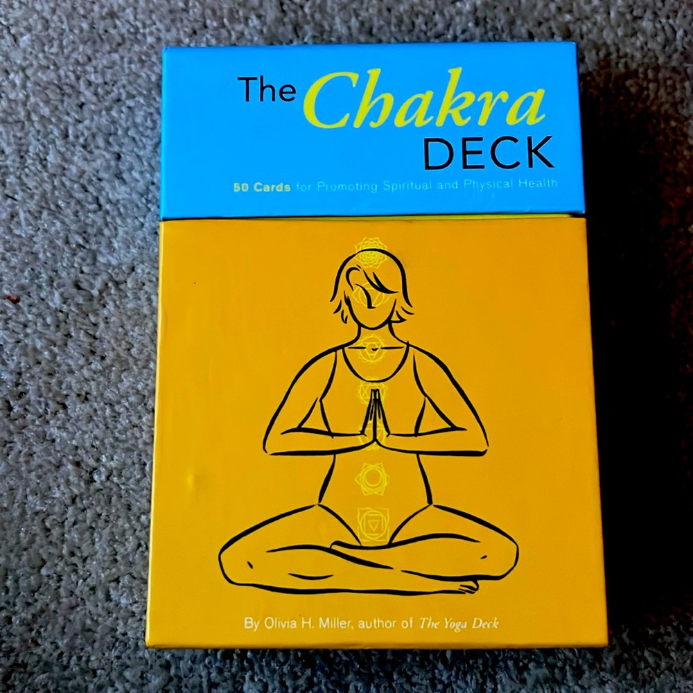 Chakra deck of 50 cards of 7 energy centers